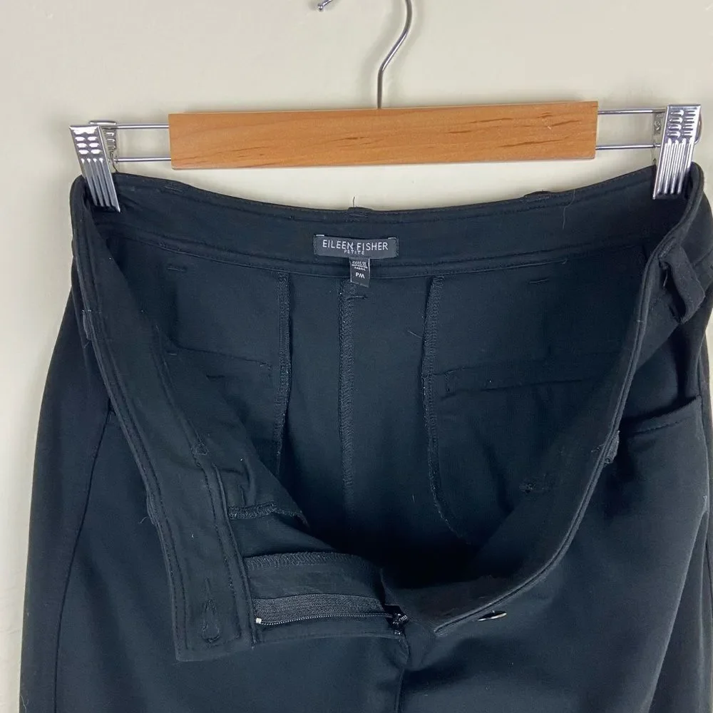 Eileen Fisher Ponte Heavyweight Rayon-Blend Stretch Pant - Black